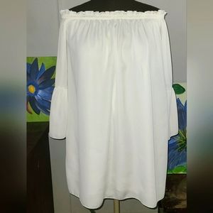 White on or off the shoulders.